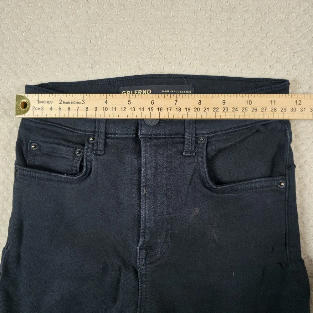GRLFRND Kendall Skinny Jeans Size‎ 23 Black Westside Mid-Rise Stretch Normcore